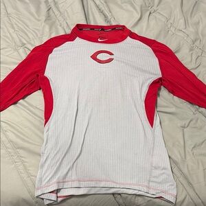 Cincinnati Reds Nike Red Dri-FIT Baseball Long Sleeve